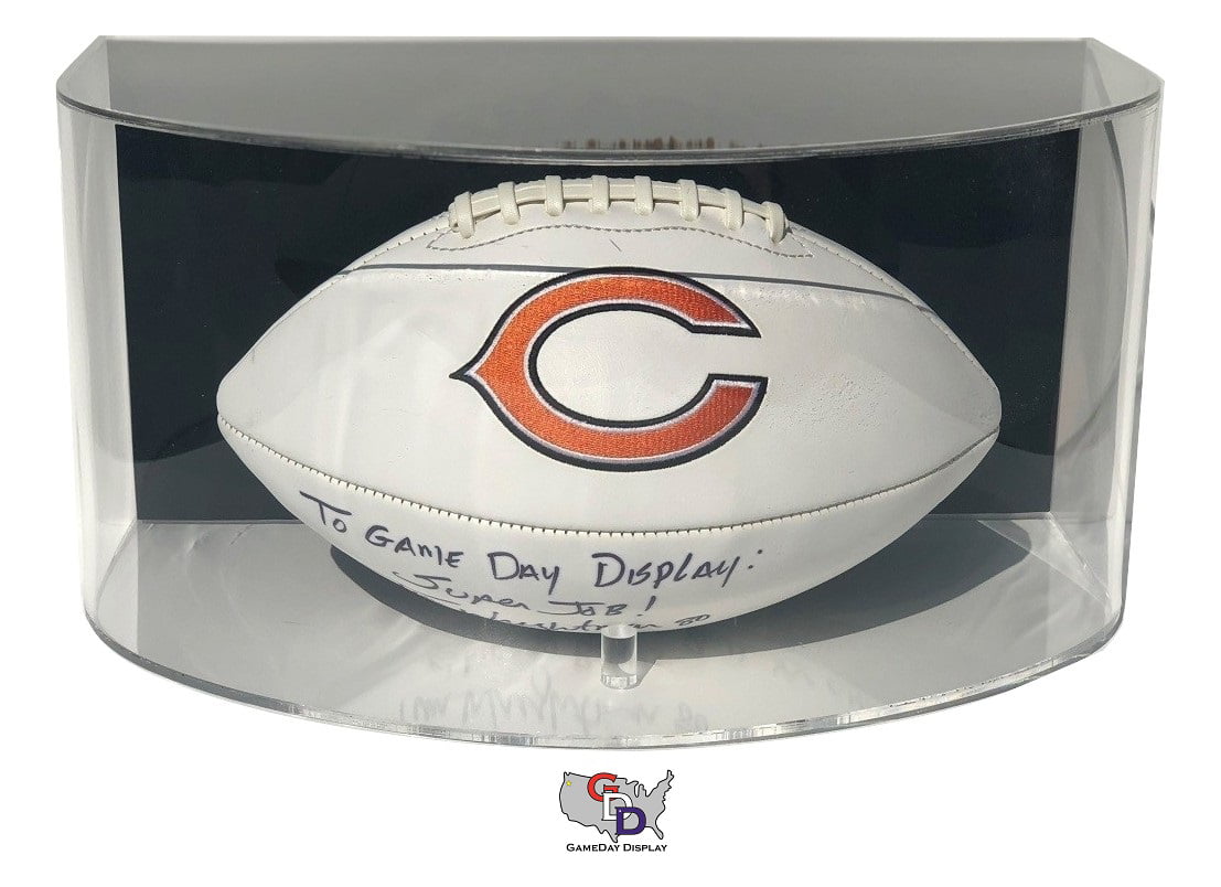 Curved Acrylic Wall Mount Full Size Football Display Case GameDay Display