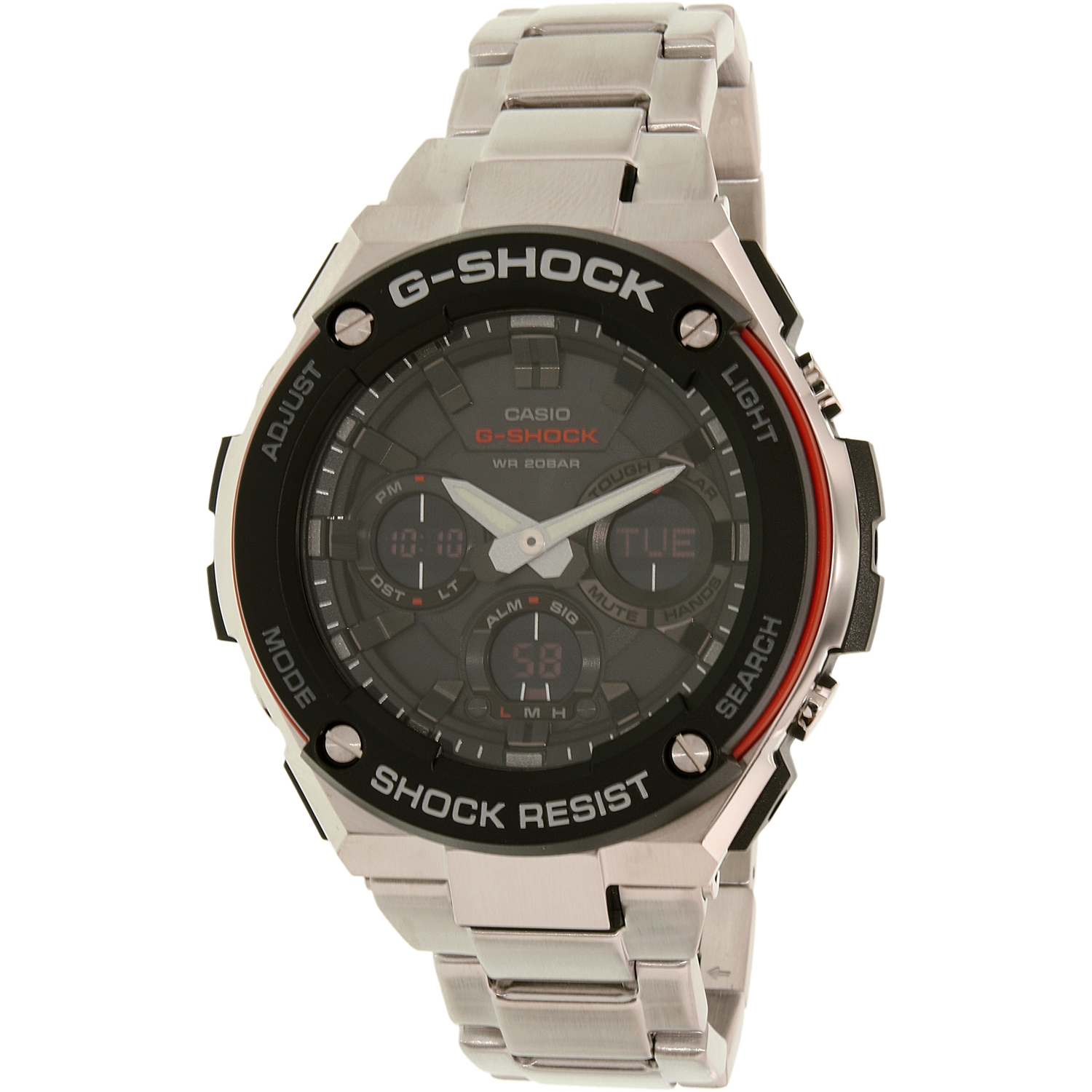 casio men's g shock stainless watch
