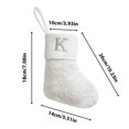 thumbnail image 2 of Bwiyojiz Christmas Decorations Decoration Supplies Socks White Shiny Silk 9-inch Letter Fireplace Pendant, Gifts for Sister, 2 of 6