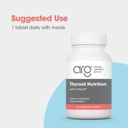ARG Thyroid Nutrition - Thyroid Support Supplement with Iodine, Tyrosine & Selenium - Endocrine & Metabolic Support - Botanical Complex - Hypoallergenic - 60 Servings - 60 Capsules