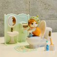 thumbnail image 1 of Venta caliente Linda muñeca de bosque que rodea la serie de muebles de juguete Cama de bebé Bicicleta Teléfono Juego de muñecas Juguetes de escritorio Regalos familiares para niñas, 1 of 6