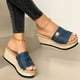 thumbnail image 5 of Mujeres Bowknot Beach Summer Pantuflas Plataforma Slope Heels Plus Size Shoes Wmkox8yii  hj789, 5 of 9