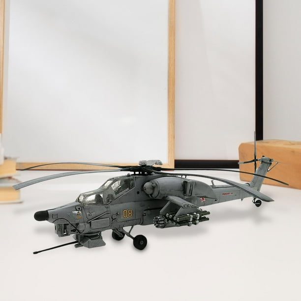 Modèle d'avion de simulation, réplique d'hélicoptère armé de l'armée de l'air russe MI-17 modèle d'avion 1/72 collection militaire cadeau commémoratif