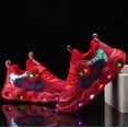 thumbnail image 2 of Zapatos informales de suela blanda antideslizantes de spiderman de dibujos animados para niños de Disney, zapatos deportivos para niños y niñas, zapatos para correr para estudiantes 32 Gao Jinjia LED, 2 of 2
