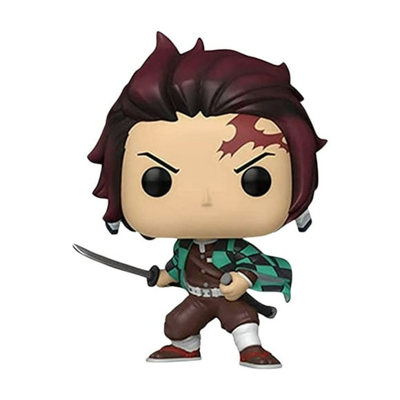 De mon Sla yer Tanjiro Kamado 12cm Action Figure - PVC Material with Hanafuda Earrings, Removable Green Haori & Water Breathing Effect Parts 🌊