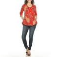 thumbnail image 2 of White Mark Women's Vibrant Boho Swing Top, 2 of 6