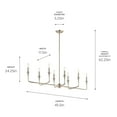 thumbnail image 6 of 52693CPZ-Kichler Lighting-Alvaro - 8 Light Chandelier-24.25 Inches Tall and 11.5 Inches Wide-Champagne Bronze Finish, 6 of 7