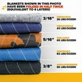 thumbnail image 7 of US Cargo Control Skin Moving Blankets - 80 Inches Long By 72 Inches Wide - Made With Recycled Cotton - Value Priced Single Use Blankets To Use For Moving - 6 Pack, 7 of 7