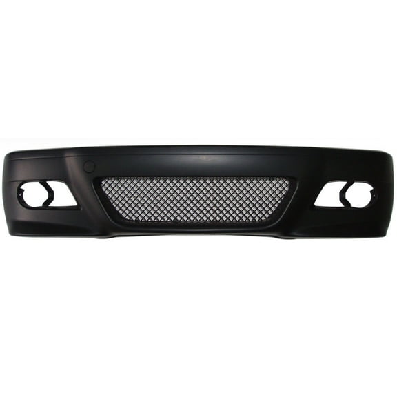 Ikon Motorsports Compatible with 99-06 BMW 3 Series E46 2D Coupe M3 Style Front Bumper Cover Bodykit Black