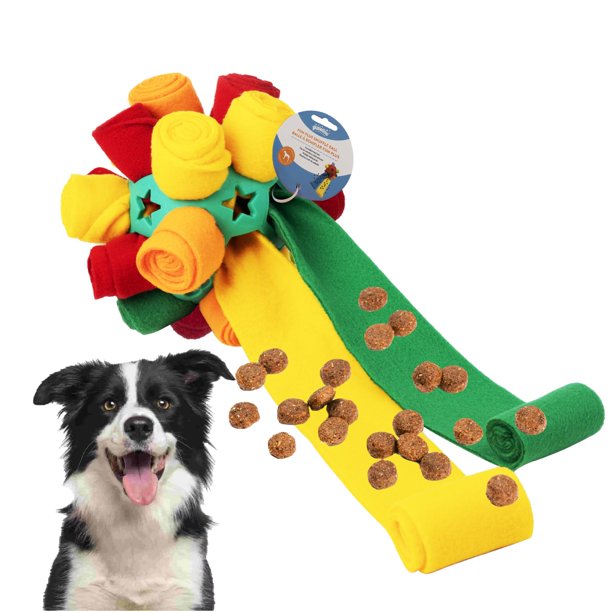 Juguete de rompecabezas PAWISE para perros Snuffle Ball, tamaño pequeño, 15 cm