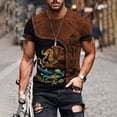 thumbnail image 4 of Camiseta De Manga Corta Con Estampado 3d De Moda Para Hombre, 4 of 8