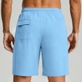 thumbnail image 4 of Shorts for Men Athletic Quick Dry Side Pockets Running Shorts Elastic Waist Drawstring Gym Shorts Breathable Solid Workout Shorts Sports, 4 of 7