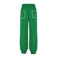 thumbnail image 4 of Barrel Sweatpants Women High Waisted Cinch Bottom Jogger Pants Drawstring High Waist Athletic Baggy Lounge Pant Green XL, 4 of 6