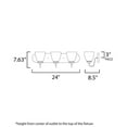 thumbnail image 4 of Axis 3 - Light Satin Nickel / Silver Contemporary / Modern Incandescent Glass And Steel Wall Sconce, 4 of 5