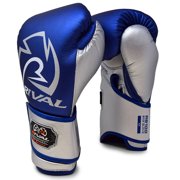 RIVAL Boxing RB100 Professional Bag Glove - Medium - Blue/Silver