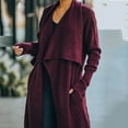 thumbnail image 4 of Idoravan Cardigans for Women Spring Women Casual Solid Long Sleeve Cardigan Sweater Coat With Pockets, 4 of 6