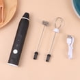 thumbnail image 4 of Batidora de huevos recargable USB 2 en 1 de 1 pieza Batidora de huevos Batidora de huevos Máquina de leche de 3 niveles Espumador de leche (Negro), 4 of 4