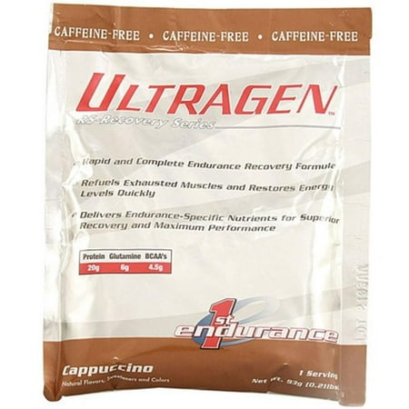 First Endurance Ultragen Recovery Drink (12 Count Individual Servings) - Cappuccino