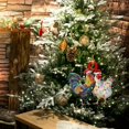 thumbnail image 4 of preciosos adornos navideños de pollo, decoración para hogar, adornos para árboles de Navidad, adornos colgantes para árboles, adornos colgantes para 2 en 1 BLESIY Bolas para colgar árboles, 4 of 7