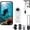 White, variant on 1080° Thumb Motion Camera, WiFi Riding Motorcycle Dash Cam Helmet Diving Pocket Camcorder, 120° Wide Lens, Magnetic Mount, Waterproof Housing, 128GB Card Included, Portable Action Video