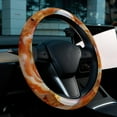 thumbnail image 6 of Marble 14.5 Inch Printing PVC Leather Car Wheel Cover Steering Wheel Cover Auto Accessories, 6 of 6