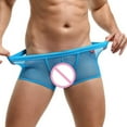 thumbnail image 1 of Vedolay Men's Brief Men's Low Rise Comfort Button Removable Pouch No Show Performance,Sky Blue L, 1 of 5