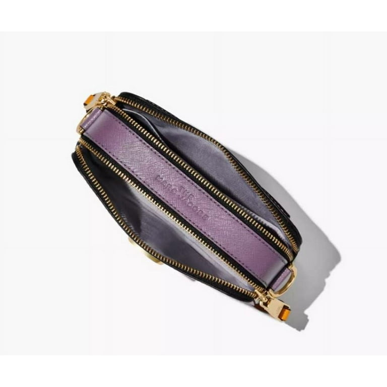 Snapshot leather crossbody bag Marc Jacobs Purple in Leather