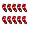 thumbnail image 4 of Tienda de cuerdas Hebilla de cable para exteriores Equipo de toldo con cierre de 3 orificios Rojo 10 piezas JShteea Para Estrenar, 4 of 7