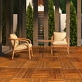 thumbnail image 2 of YYAo 27pcs Wood Interlocking Deck Tiles 11.8"x11.8", Waterproof Flooring Tiles for Indoor And Outdoor,Light Natural Wood, 2 of 11