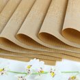 thumbnail image 3 of Uxcell Heat-resistant Modern Style Table Mats Placemat Golden Tone 4Pack, 3 of 7