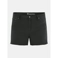 thumbnail image 5 of No Boundaries Women's Mid Rise Denim Short, Sizes 2-26W, 5 of 5