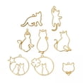 thumbnail image 1 of 10x 8 Unids Lindo Gato Abierto Colgantes de Bisel Colgantes de Resina para Los Halzgos de Joyería DIY Pendientes de Resina de Sunnimix joyas de bisel abierto, 1 of 8