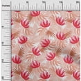 thumbnail image 2 of oneOone Tissu Georgette Viscose Pêche Matériel de Robe Florale Tissu Imprimé Tissu au Mètre 42 Pouces de Large, 2 of 5