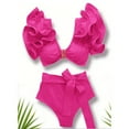 thumbnail image 4 of Warop Women's 2-Piece Bikini Set, High-Waisted Deep V-Neck Push-Up, Swimwear for Beach and Vacation, 4 of 5