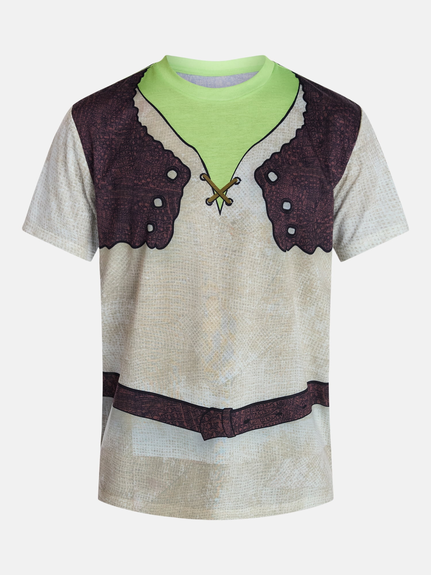 Shrek Men’s Graphic Cosplay Graphic Tee and Beanie Set, 2 Piece, Sizes XS-3XL