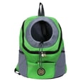 thumbnail image 1 of Mochila para mascotas, bolsa de viaje portátil, bolsa frontal para el pecho, malla transpirable, diseño con cordón, bolsa de transporte para perros al aire libre, 1 of 7