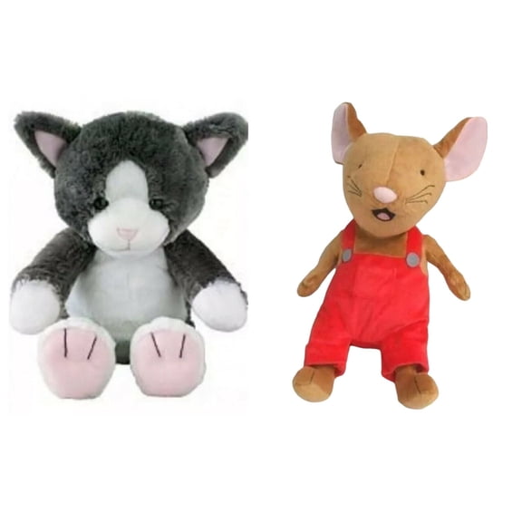 If You Take A Mouse To Movies & Cat A Cupcake Set Of 2 Plush Soft Stuffed âs New