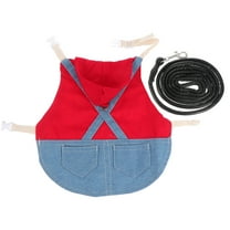 LULULION 1Set Red Rabbit Harness and Leash Set Comfortable and Safe for Small Pets