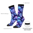 thumbnail image 4 of Rocae crystal Skull flower star for Adult Socks Casual Athletic Stretchy Loose Socks for Women Men Non-Slip Middle Tube Socks, 4 of 6