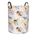 thumbnail image 2 of Daiia Floral Puppy Round Laundry Basket with Handles Thickened Waterproof Circular hamper,Dirty Clothes Storage Basket for Bedroom,Bathroom,College Dorm-Medium, 2 of 8