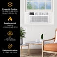 thumbnail image 3 of Whirlpool 18,000 BTU 230V Window Mounted Air Conditioner with Supplemental Heat, WHHW182BW, 3 of 16
