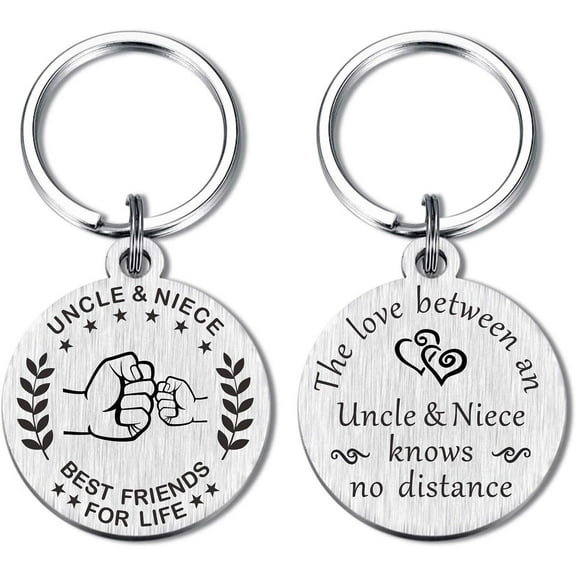 Uncle Gifts - Uncle and Nephew Niece Keychain