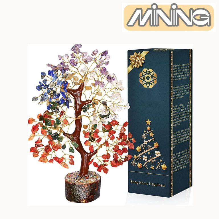 Sevan Chakra Tree of Life - Crystal Tree for Positive Energy - Chakra  Stones & Gemstone Tree -Spritiual Gifts for Women - Bonsai Tree for  Positive Life As is shown in 