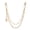 Gold, variant on Fashion Pants Chain Pearls Waistband with Adjustable Length and Detail