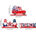 thumbnail image 2 of ReTeiv 4th of July Decorations Wood Tabletop Decorations Independence Day USA Signs Declaration Patriotic Desk Ornament Table Centerpiece Home Room Party Decor, 2 of 3