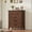brown, variant on Huisuilinss 4 Drawer Dresser For Bedroom,Wood Chest Of Drawers,Small Dresser Nightstand,Freestanding Vertical Drawer Tall Dresser For Bedroom Living Room Hallway Office