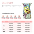 thumbnail image 3 of Goofa SpongeBob SquarePants Motif Douce & Délicate Chemises de Nuit pour Filles - Manches Courtes & Robe de Nuit Graphique - Vêtements de Nuit pour Filles (4-14 Ans)-TTG, 3 of 6