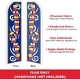 thumbnail image 2 of Funnel Cakes Swooper Feather Advertising Flag - Perfect for Food Trucks, Theme Parks, Festivals, Carnivals, 2 of 2
