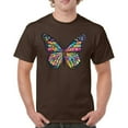 thumbnail image 1 of Tee Hunt Colorful Neon Butterfly T-Shirt Dean Russo Beautiful Nature Men's Tee, Brown, X-Large, 1 of 5