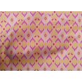 thumbnail image 4 of oneOone Cotton Poplin Fabric Paisley Ikat Printed Craft Fabric BTY 42 Inch Wide, 4 of 4